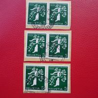 1939; Z25d-Z25f (Zusammenhängende) gestempelt K: 30.-+