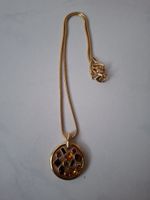 Swarovski Kette mit Anhänger, goldfarben
