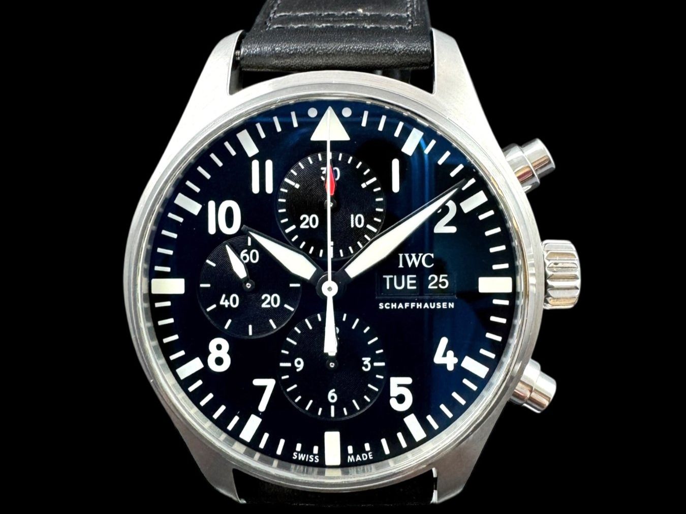 IWC Orologi: IWC Fliegerchronograph Day-Date Automatic 43mm Fullset*U1364 – Usato da Zürich venduto da GalerieInauen