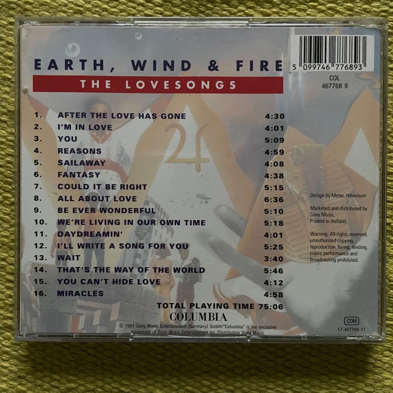 CD: EARTH WIND&FIRE-THE LOVE SONGS – Usato da Rorschacherberg venduto da CD-Roli 1