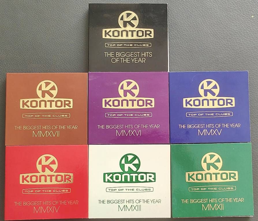 CD: 7x Kontor-The Biggest Hits Sammlung 2012-2017+Black Edition – Usato da Kaisten venduto da pas_cz9q