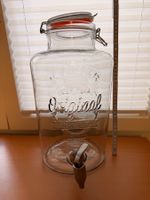 Getränkespender Kilner Glas mit Zapfhahn 8 Liter gebraucht