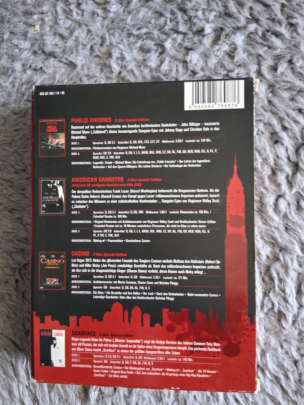 Tutti i DVDs: THE ULTIMATE GANGSTER SELECTION    DVD BOX – Usato da Wetzikon ZH venduto da Ramones01 1