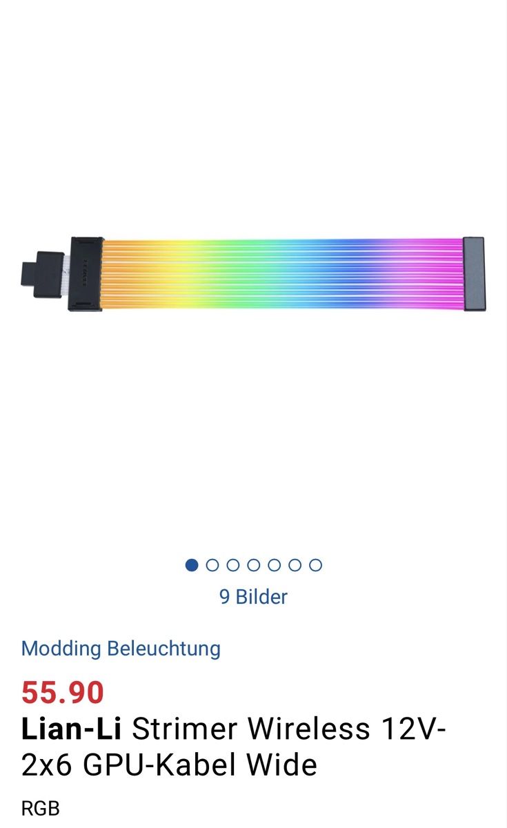 Lian Li PCs: Lian-Li Strimer Wireless 16-12 – Neu und originalverpackt aus Ramiswil von cor_5qml