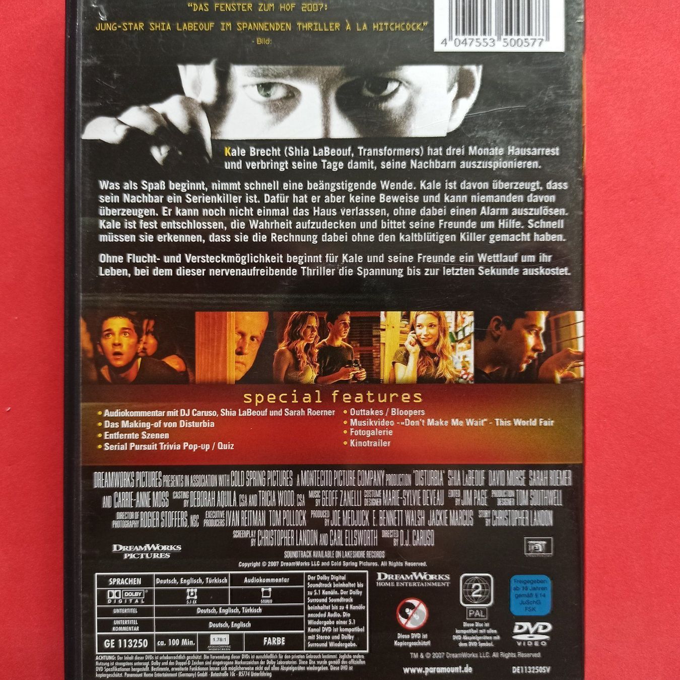 Tutti i DVDs: Disturbia – Usato da Dübendorf venduto da kb86_MOVIE 1