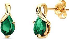 Aquamarin und 9karat Gold Ohrringe