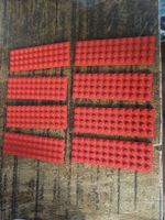 lego 3029 lot de 8 pièces Red Plate 4 x 12