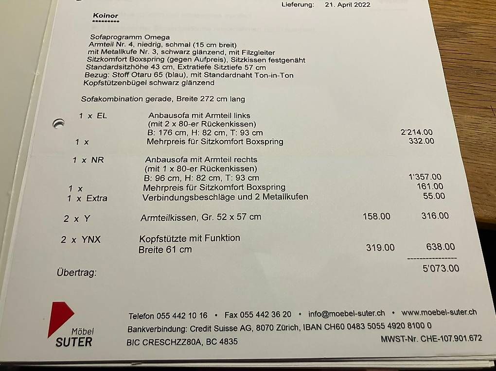 Divani: Sofa Koinor von Möbel Suter – Usato da Sins venduto da Icezeit0 2