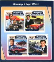 Block "James Bond. Roger Moore" Zentralafrikanische Republik