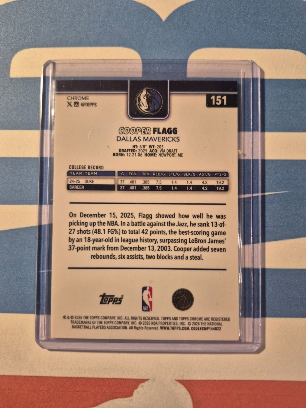 Nba Sammelbilder & Trading cards: NBA Cooper Flagg Dallas Mavericks – Gebraucht aus Treiten von Sauber73 1
