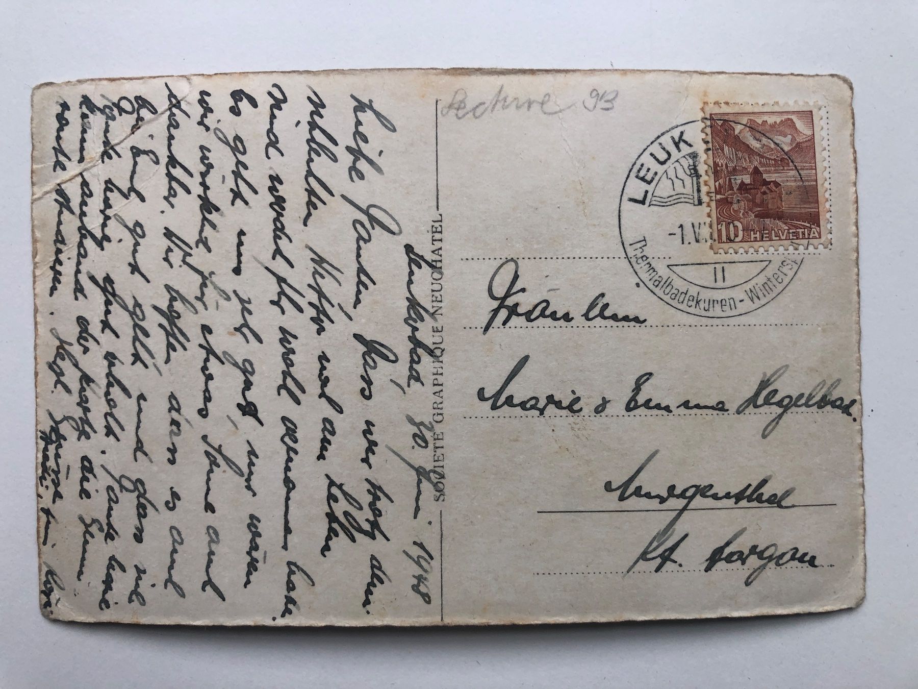 Cartoline postali: Louèche et la Gemmi – Usato da Neuchâtel venduto da Atahuallpa 1