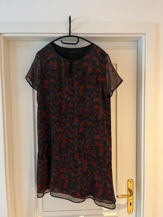 Robe Noire IKKS Taille 42 Cloutée - Longueur Genou - Occasion Très Bon état