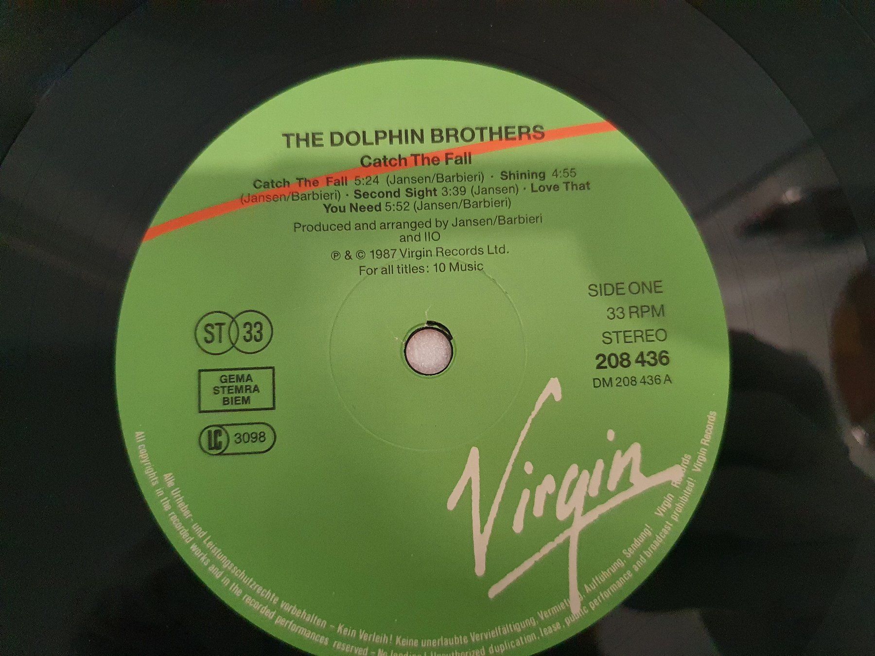 Dischi in vinile: The Dolphin Brothers – Catch The Fall – Usato da Uster venduto da Vinyl-Leidenschaft 4