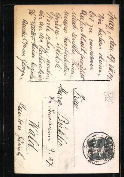 Cartoline postali: AK Spiez, Le Chateau, 1919 – Usato da Berlin venduto da bartko-reher 1