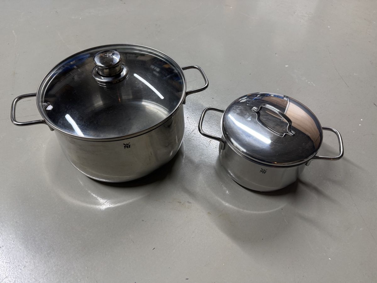 WMF Pentole: WMF Topfset, 2-teilig, Edelstahl – Usato da Othmarsingen venduto da forsale01