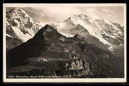Männlichen, Gasthaus mit Mönch und Jun