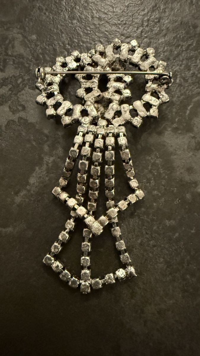 Spille & Fermagli: Broche Vintage Strass et Perle – Usato da Nyon venduto da stylevintage79 2