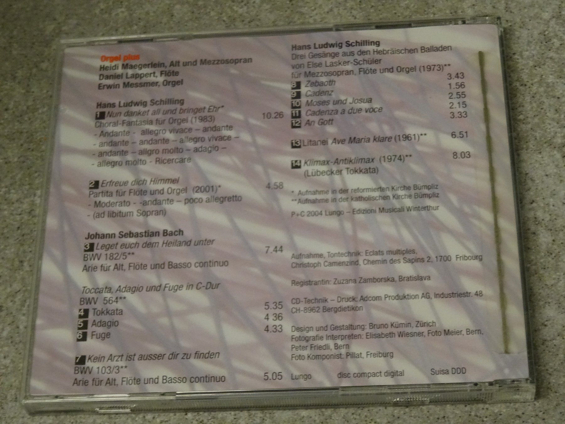CD: Orgel Plus - Maegerlein, Lappert, Messme Kirche Bümpliz – Usato da Olten venduto da Disc-Ausverkauf 1
