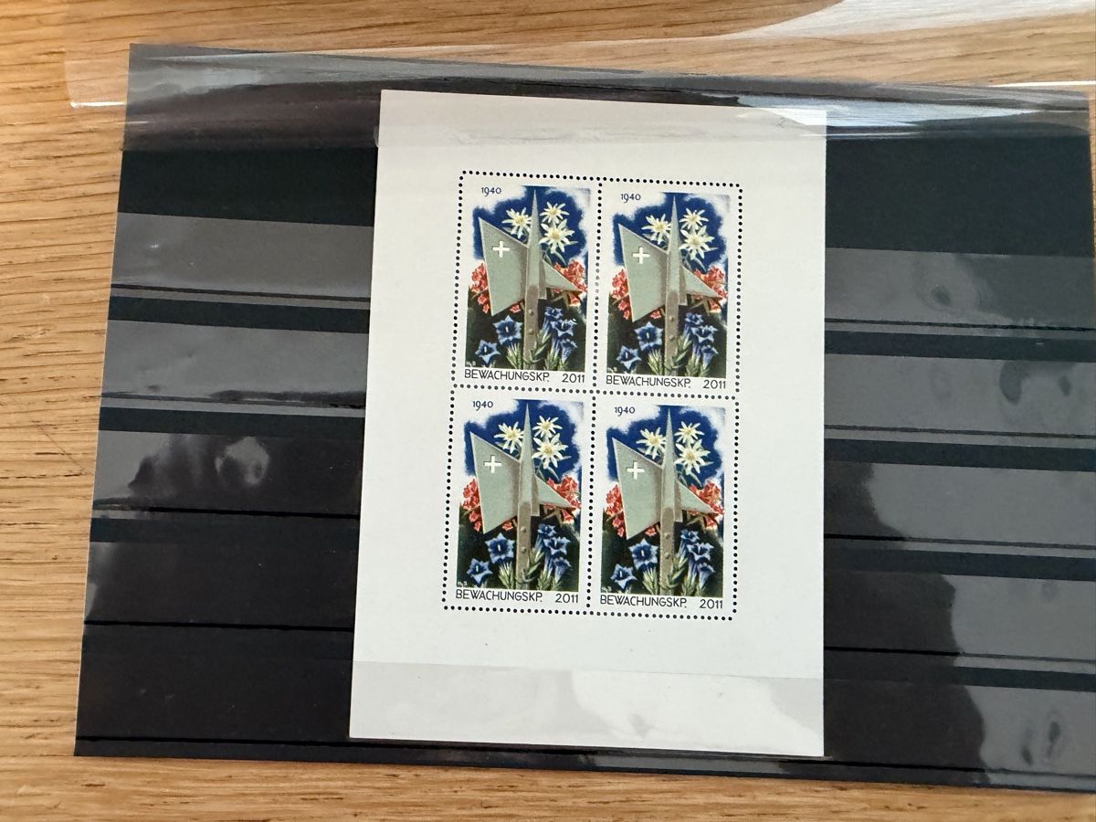 Tutti i francobolli: 3 Blöcke Militärmarken Postfrisch – Nuovo (secondo la descrizione) da Murgenthal venduto da Tina_4055 1