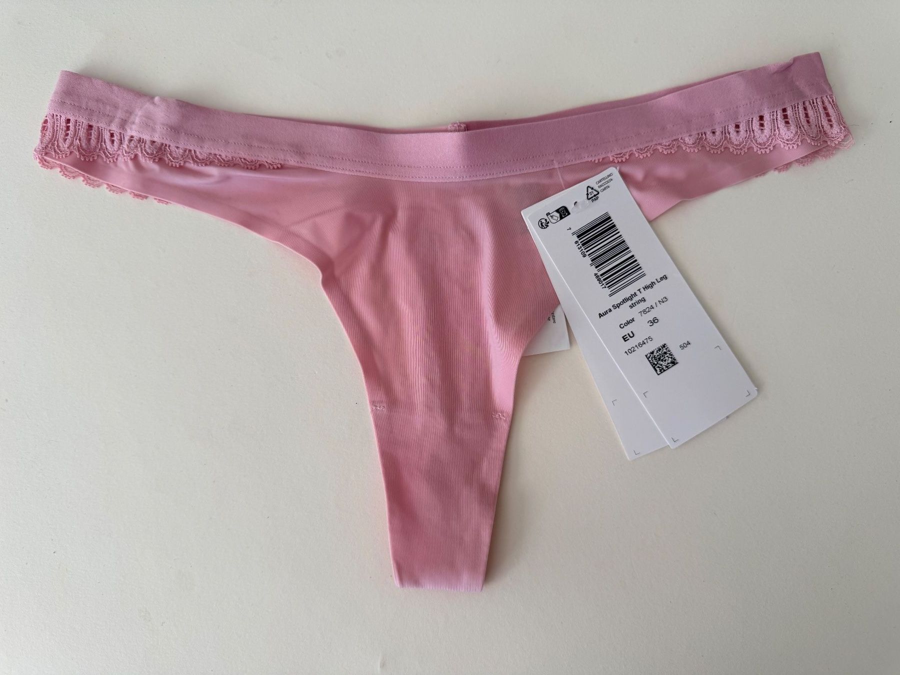 Triumph Altra biancheria intima: TRIUMPH, High Leg String AURA SPOTLIGHT, Grösse 36, Hellrosa – Nuovo e nell'imballaggio originale da Rudolfstetten venduto da gst_g7xl