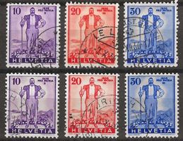 1936 : Sondermarken Nr. W2 - W7 : KP 210.--