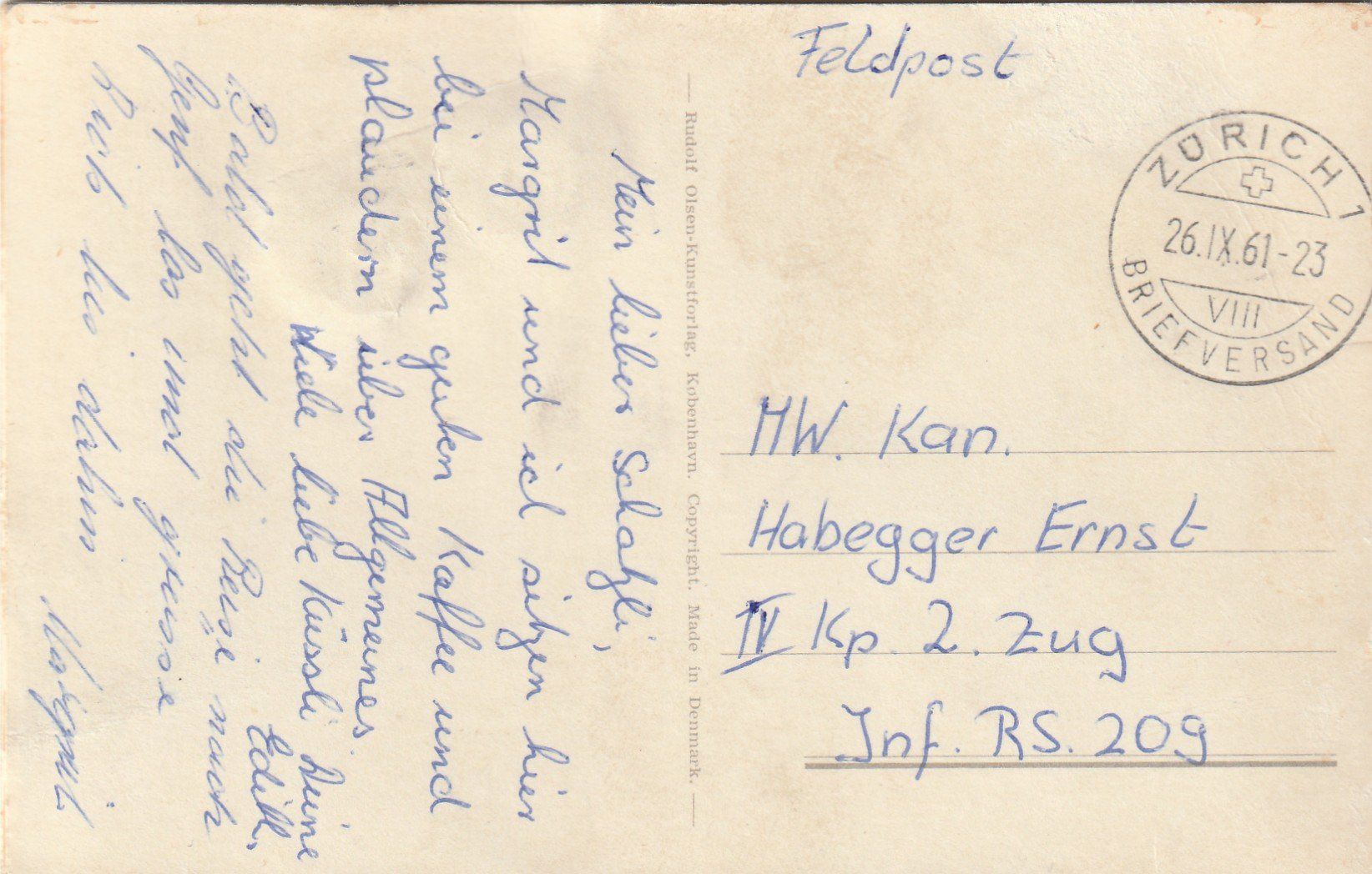 Cartoline postali: Hund mit Kulleraugen – Usato da Rorschacherberg venduto da fratovi2 1