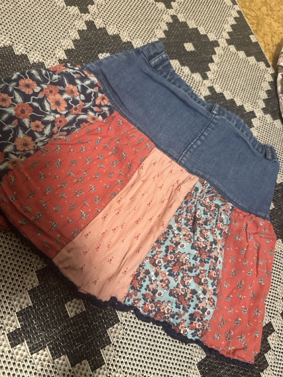 Vestiti & Gonne: Topolino Jeansrock Gr. 128, Sommerrock, Patchwork Style! – Nuovo (secondo la descrizione) da Zürich venduto da Krikri21 2