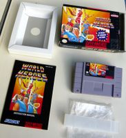 SNES:  World Heroes, CIB, Excellent état !