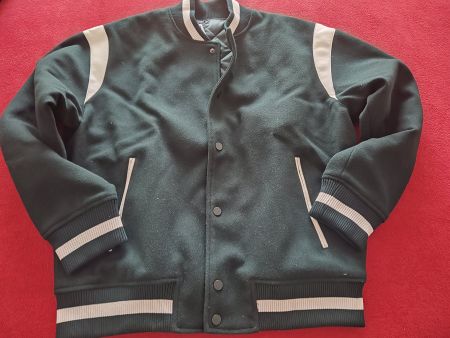 College Jacke Grösse M / Grün Weiss / NEU + ETIKETTE