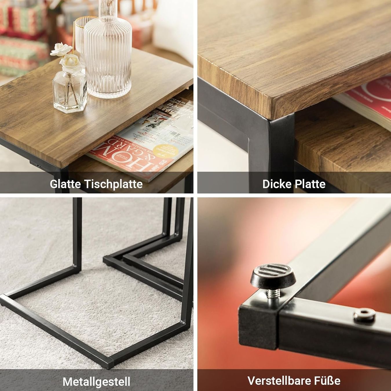 Tavoli: Couchtisch, Beistelltisch, 3er Set – Nuovo (secondo la descrizione) da Sins venduto da Taschending 3