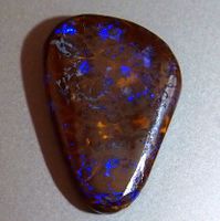 🔥 Boulder Opal Edelstein, Top Schliff, Rarität...