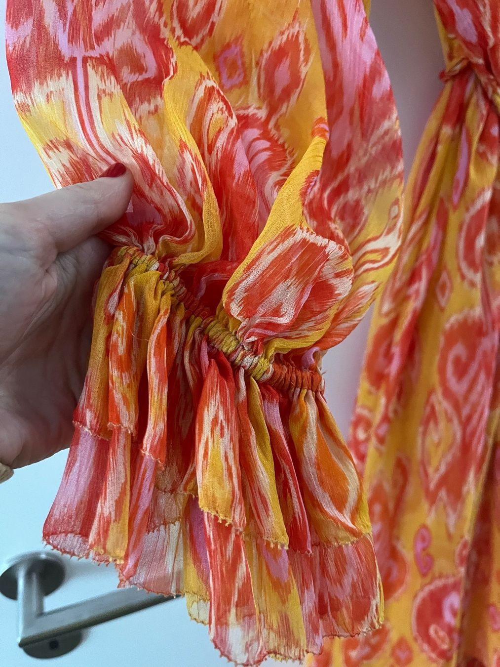 Zimmermann Vestiti: Zimmermann Seide Midi Kleid in Orange – Nuovo (secondo la descrizione) da Meilen venduto da Emma_321 6