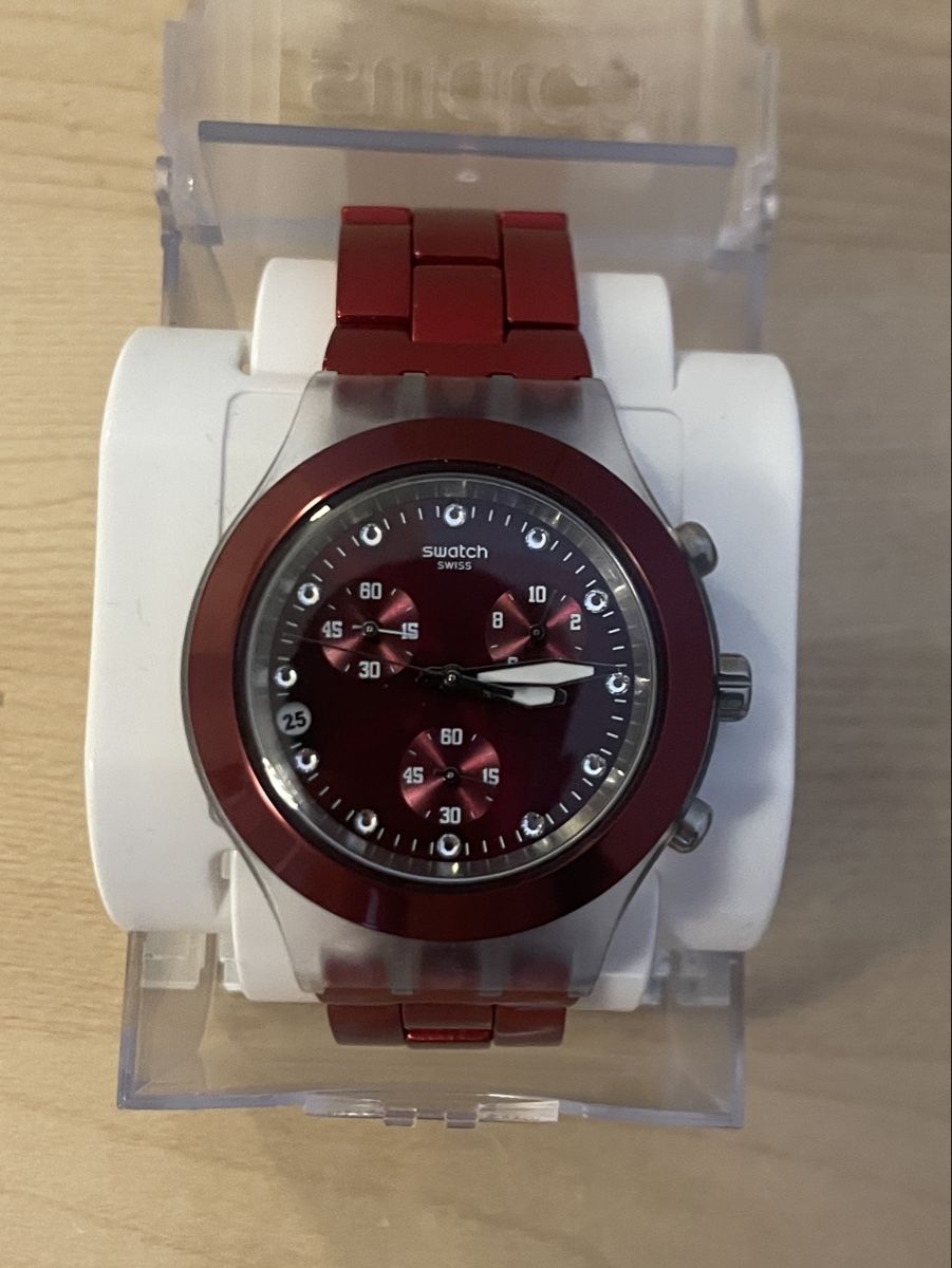 Swatch Uhren: Swatch Full Blooded Burgundy SVCK4054AG – Neu (gemäss Beschreibung) aus Biel/Bienne von heureuxsansrien 1