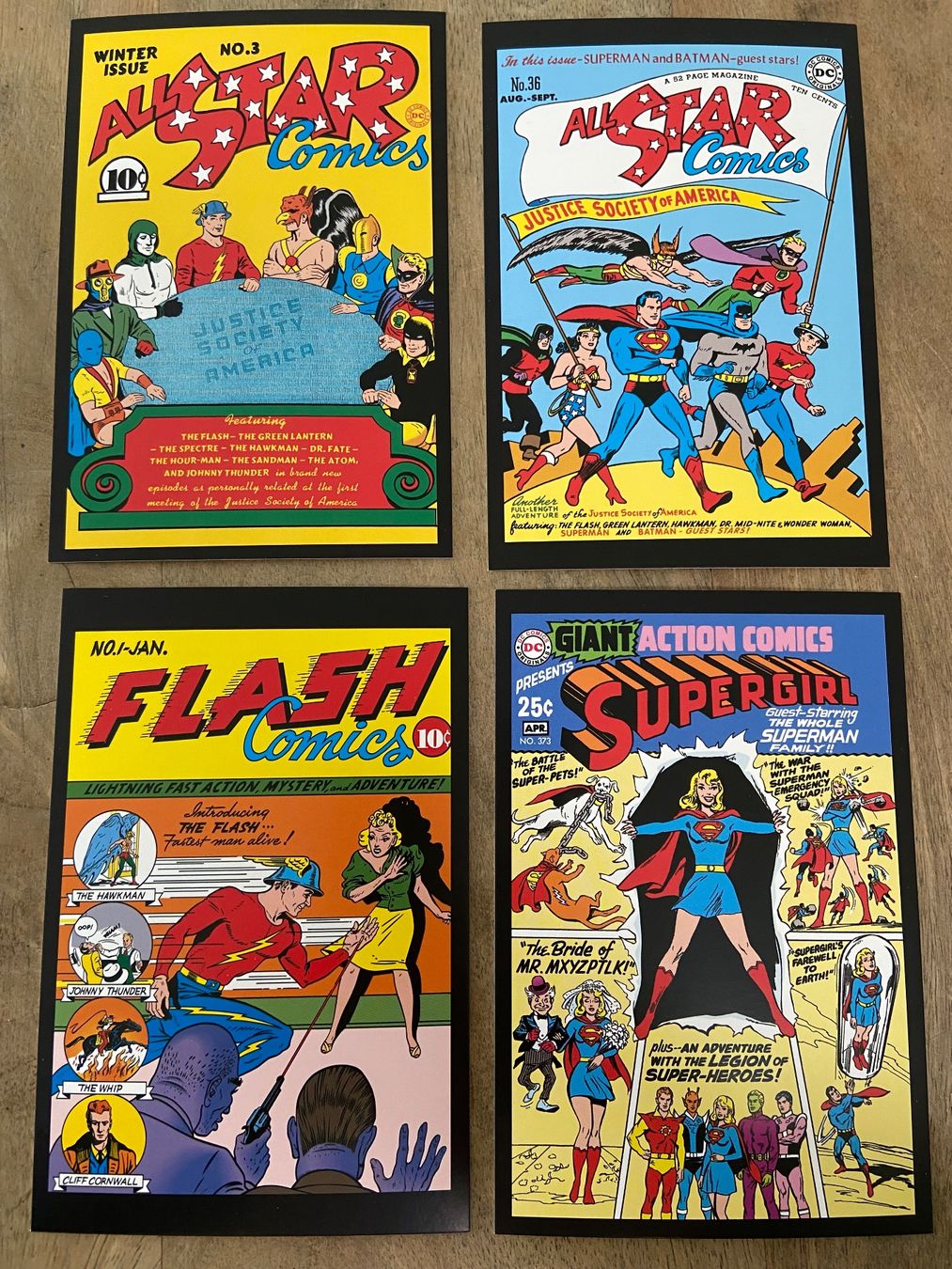 Cartoline postali: 4 Postkarten DC Comic Cover Ak neu – Nuovo (secondo la descrizione) da Luzern venduto da waterfront1