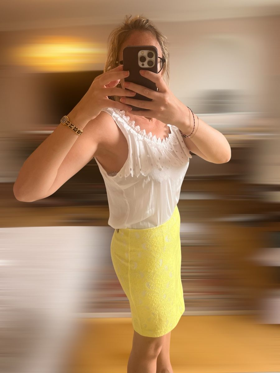 Röcke: Jupe crayon jaune citron CHIC by Jacob T38 – Neu (gemäss Beschreibung) aus Lausanne von Stephaniesdressing 8