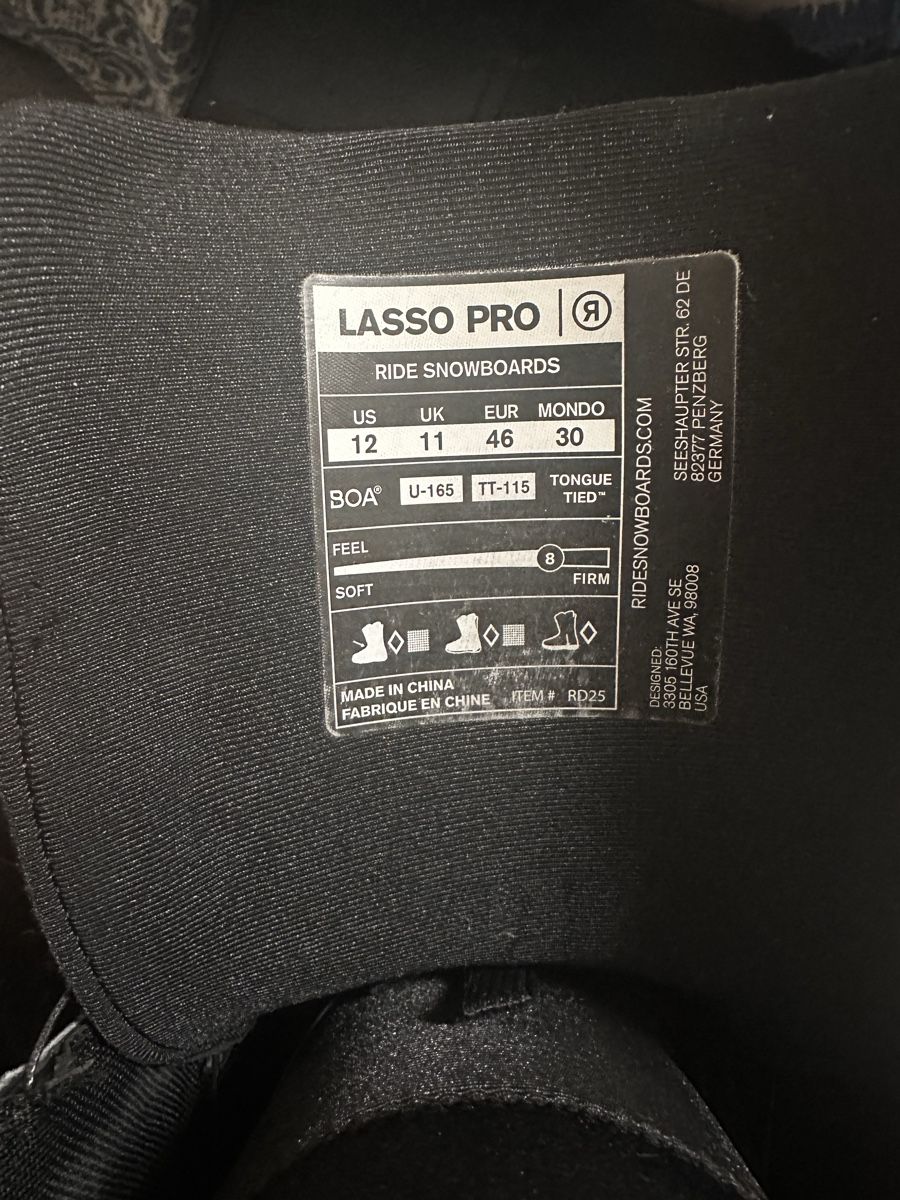 Ride Scarpe da uomo: Ride Lasso Pro 46EU Snowboard Schuhe – Nuovo (secondo la descrizione) da Biberist venduto da rto_6m8f 6