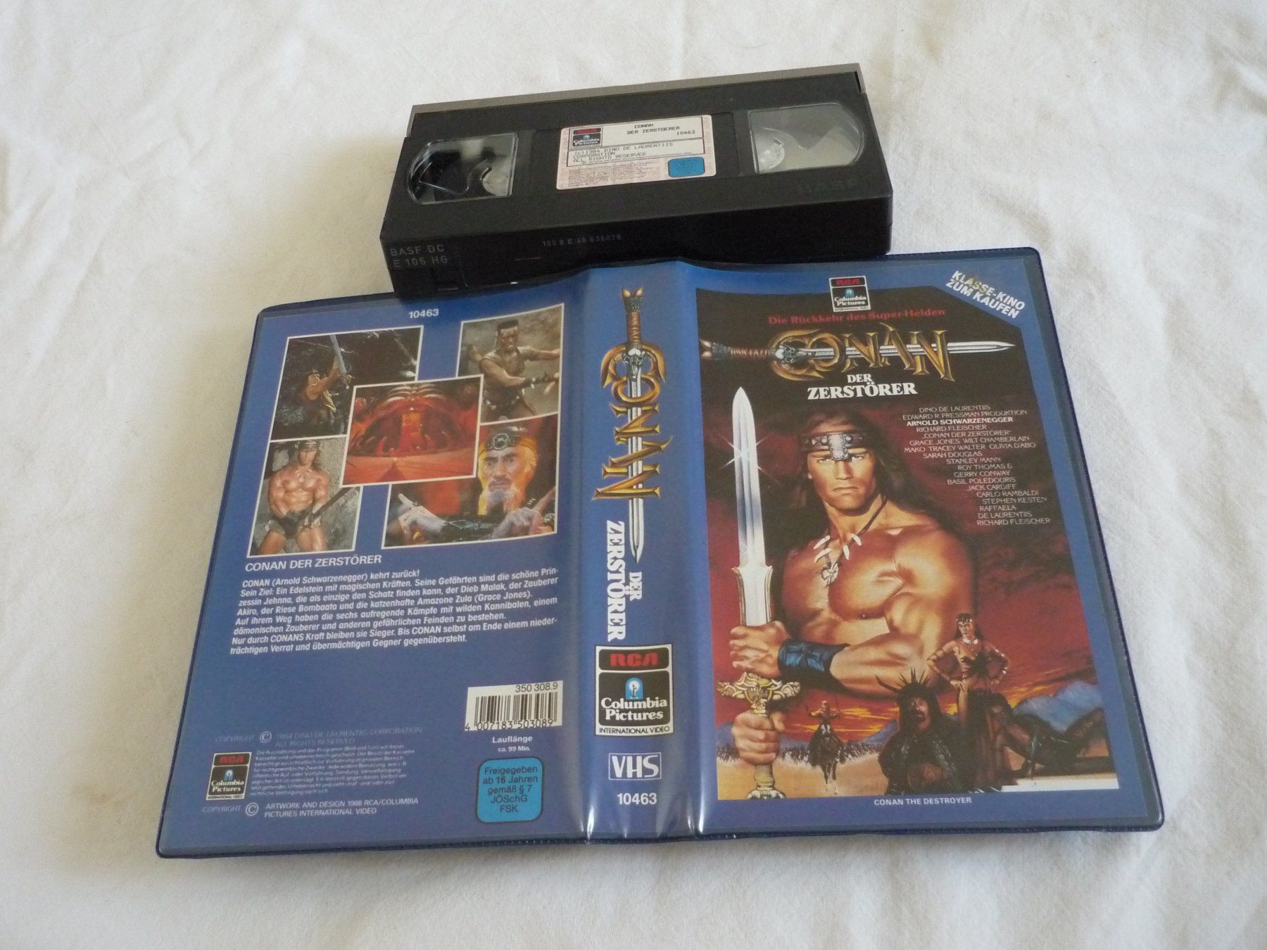 Tutti i VHS: VHS Kassette - Conan der Zerstörer - Arnold Schwarzenegger – Usato da Beringen venduto da Flatretriever 1