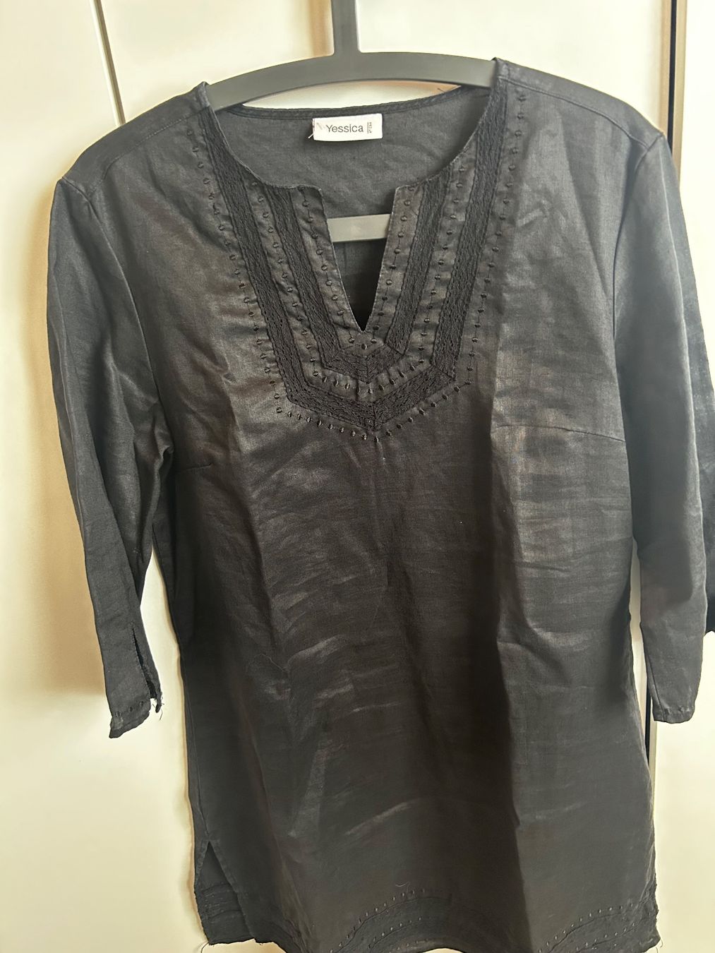 Tuniche: Tunika schwarz 100%ramie gr s/m – Usato da Scherz venduto da Mandarine8 1