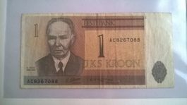 Billet banque Estonie 1 Couronne sèrie 1992 BE