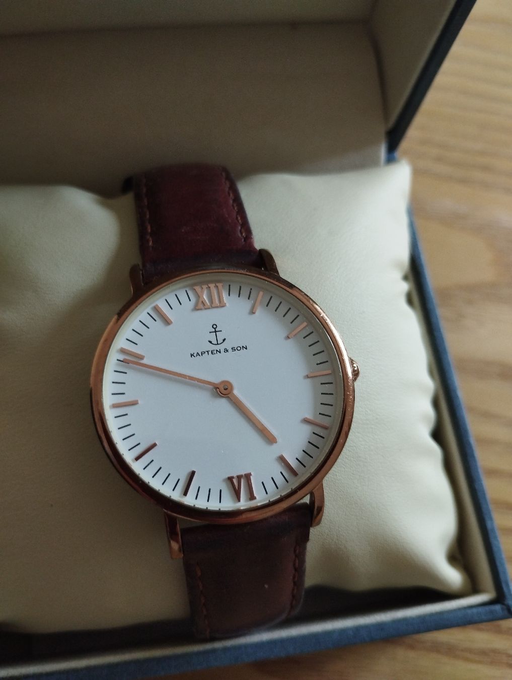 Campina Orologi Kapten E Son Kapten Sons Black Leather Band Silver