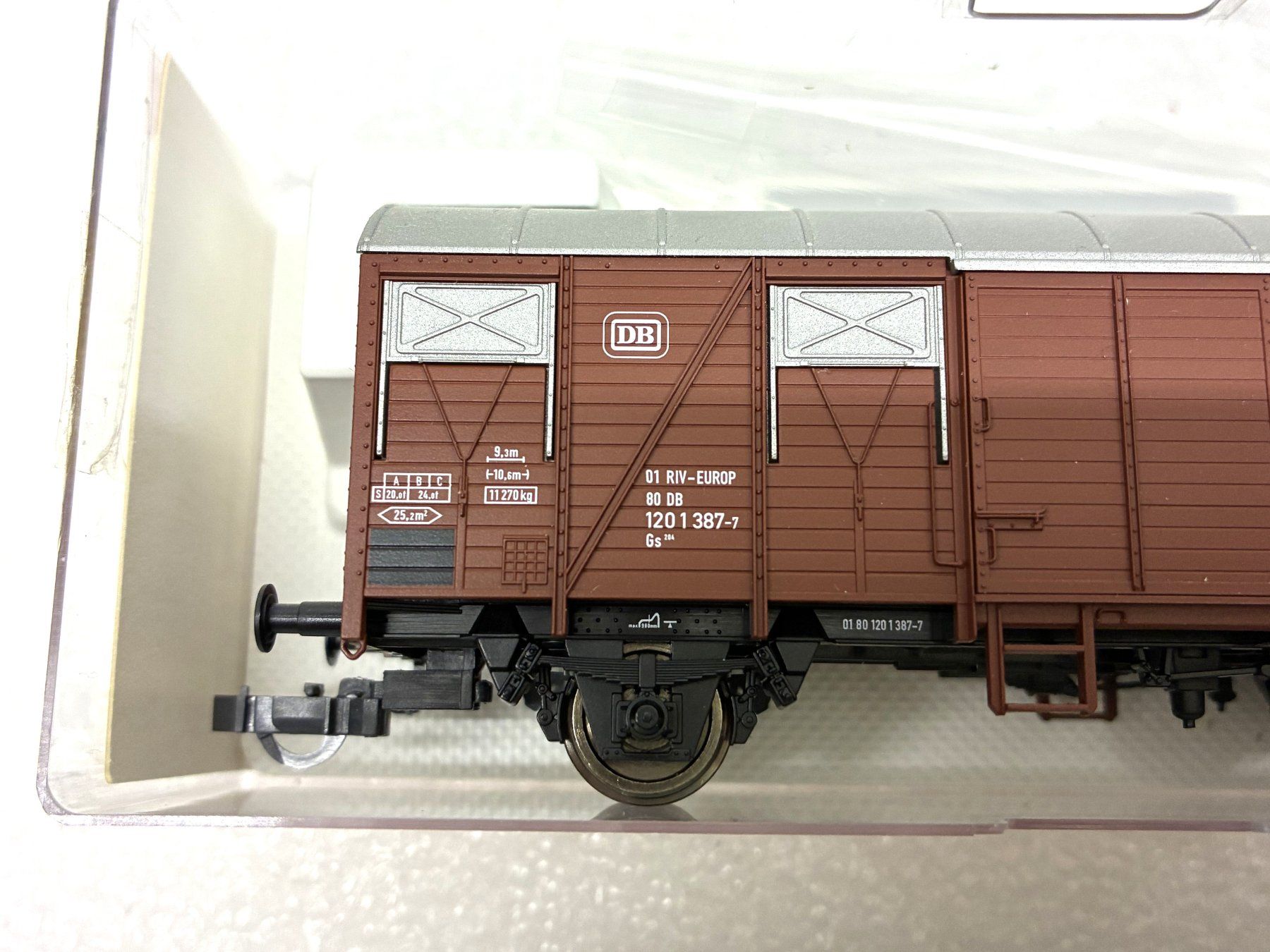 Fleischmann Modellini di ferrovie: Fleischmann H0= 4x Güterwagen SOB | FS | DB – Usato da Thun venduto da retoolinoo 2