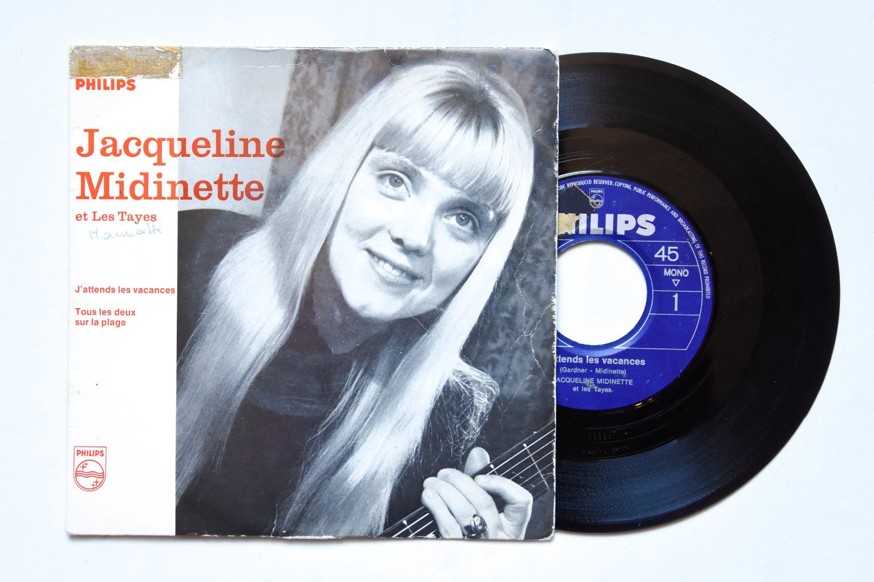 Dischi in vinile: Jacqueline Midinette - J'attends les vacances – Usato da Belmont-sur-Yverdon venduto da ag97