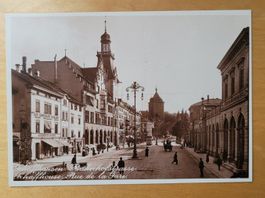 SCHAFFHAUSEN: BAHNHOFSTRASSE UM 1915