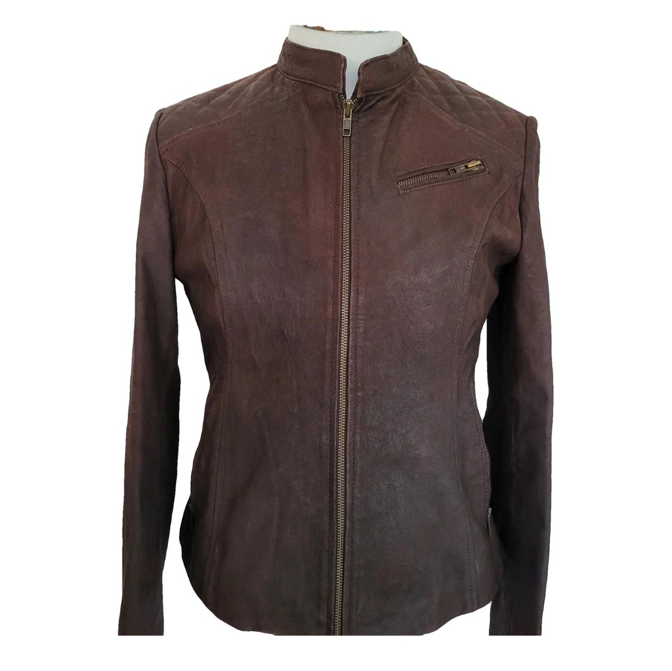 Giacche: Biker Lederjacke "used Look", neu – Nuovo (secondo la descrizione) da Rorschach venduto da mat_5zzq