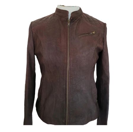 Biker Lederjacke "used Look", neu