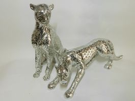 2 Deko Leoparden