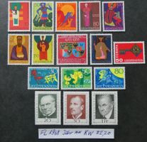 FL 1968 Jahr postfrisch zu 10% Katalog!!