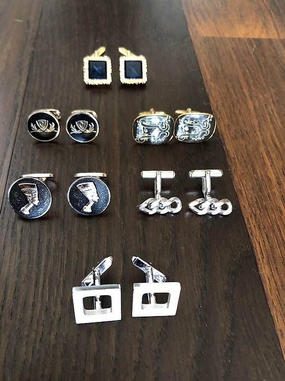 Manschettenknöpfe: 6 paires de boutons de manchettes – Gebraucht aus Montreux von Gilles.Charlet