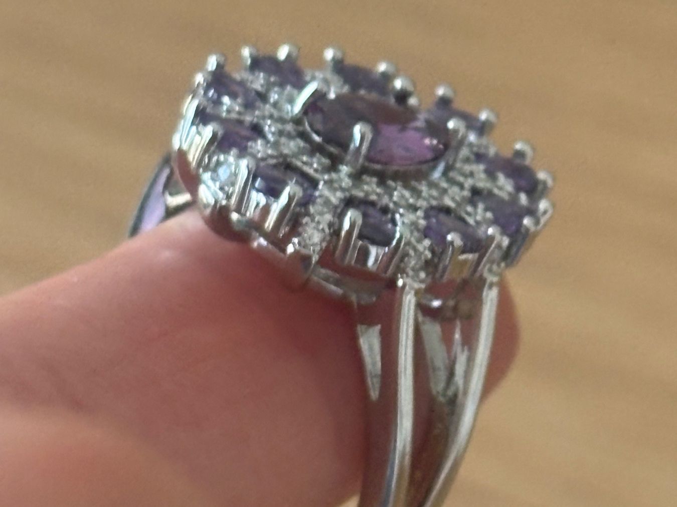 Ringe: Luxus Elegante Gr.19/9 Ring Farbe: Silber/Lilas – Neu (gemäss Beschreibung) aus Biel-Bienne von Roserosse13 5