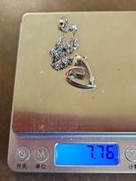 Halskette mit Herzanhänger Silber gebraucht 925